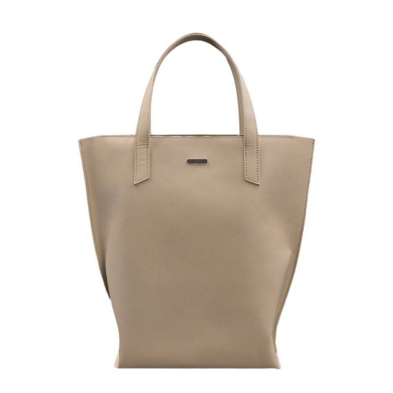 Шкіряна жіноча сумка шоппер D.D. світло-бежева краст BN-BAG-17-light-beige фото