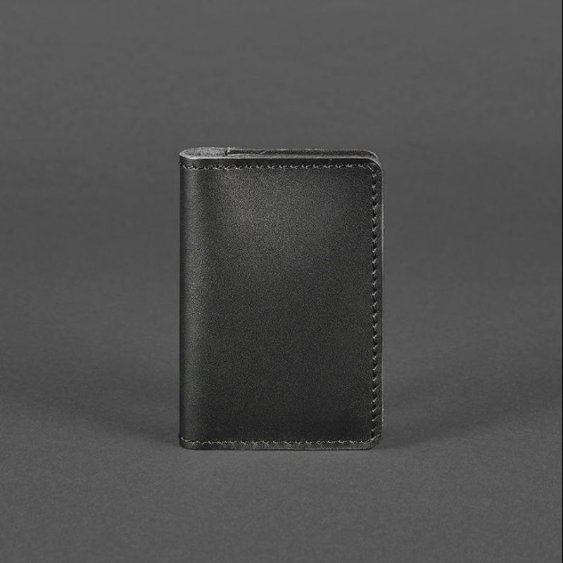 Кожаный кард-кейс (визитница) 6.0 черный BN-KK-6-g фото