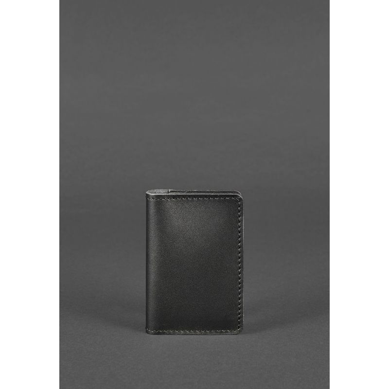 Кожаный кард-кейс (визитница) 6.0 черный BN-KK-6-g фото