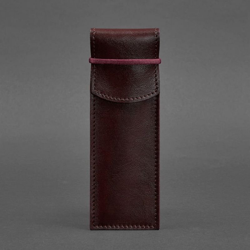 Кожаный чехол для ручек 1.0 бордовый BN-CR-1-vin фото