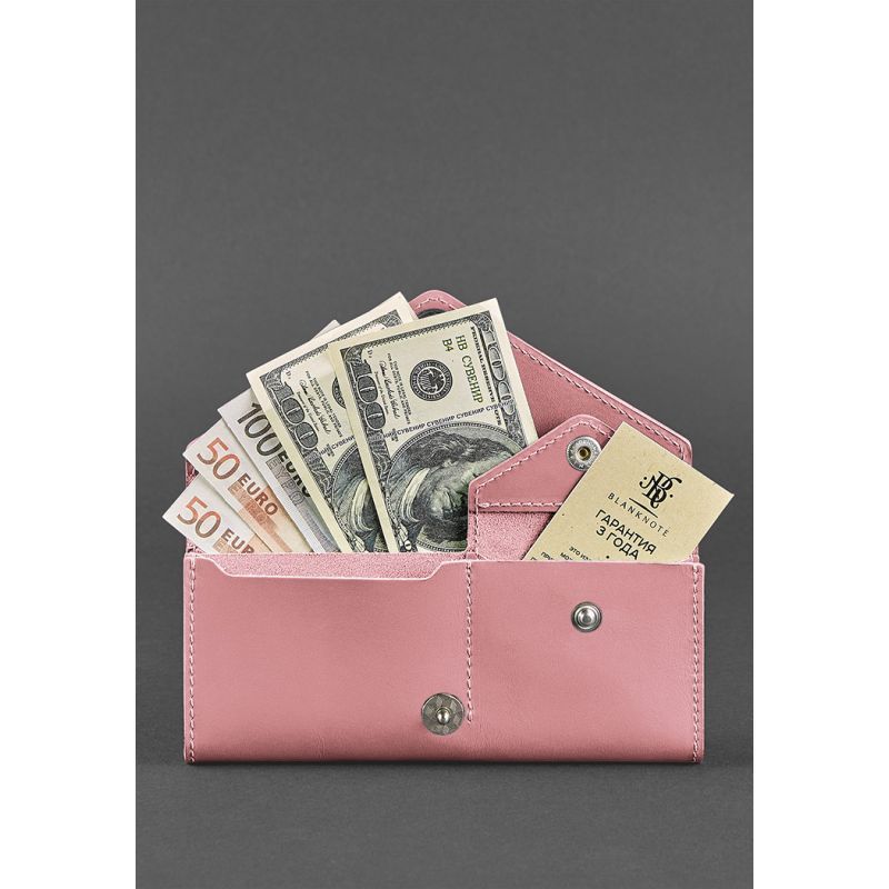 Женский кожаный кошелек Керри 1.0 розовый BN-W-1-pink-peach фото