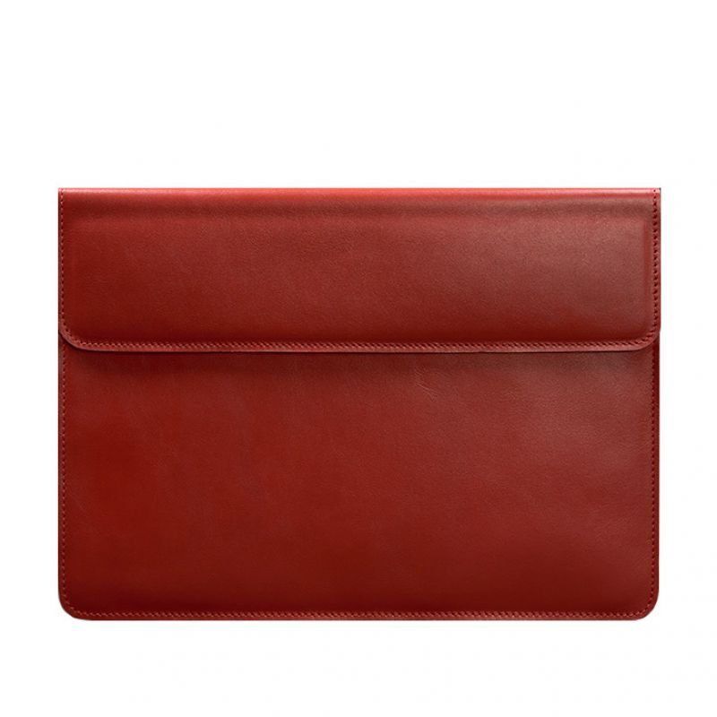 Шкіряний чохол-конверт на магнітах для MacBook 14 Червоний BN-GC-22-red фото