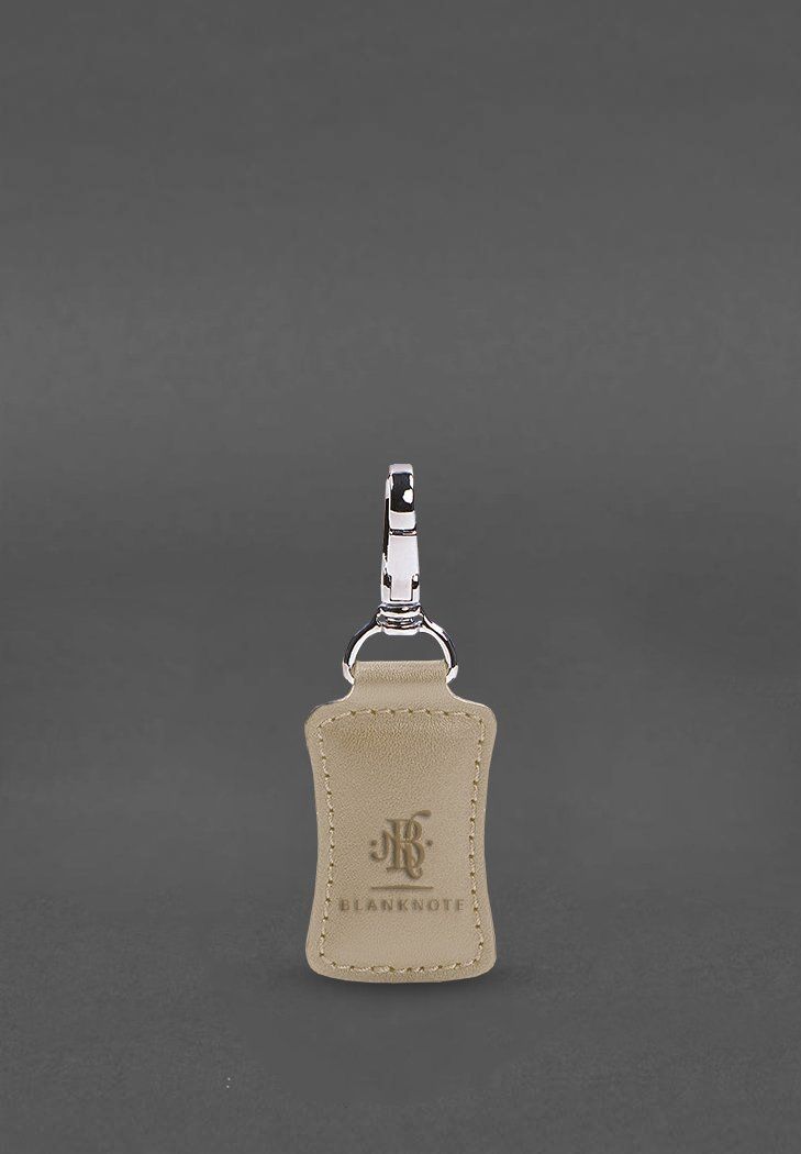 Шкіряний брелок Premium Світло-бежевий BN-BK15-light-beige фото
