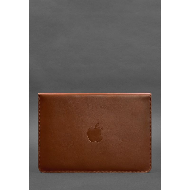Шкіряний чохол-конверт на магнітах для MacBook 14 Світло-коричневий BN-GC-22-k фото