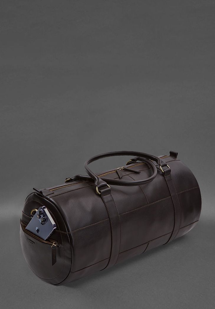 Шкіряна&nbsp;сумка&nbsp;Harper MAXI&nbsp;темно-коричнева&nbsp;краст BN-BAG-56-choko фото