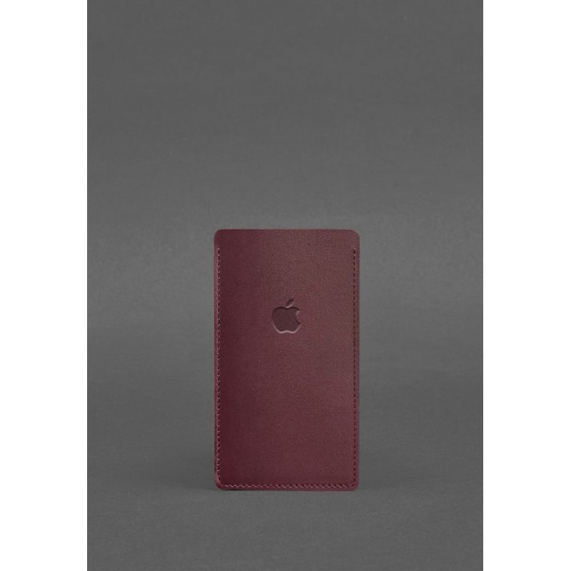 Шкіряний чохол для iPhone 11 Бордовий краст BN-GC-1-vin фото