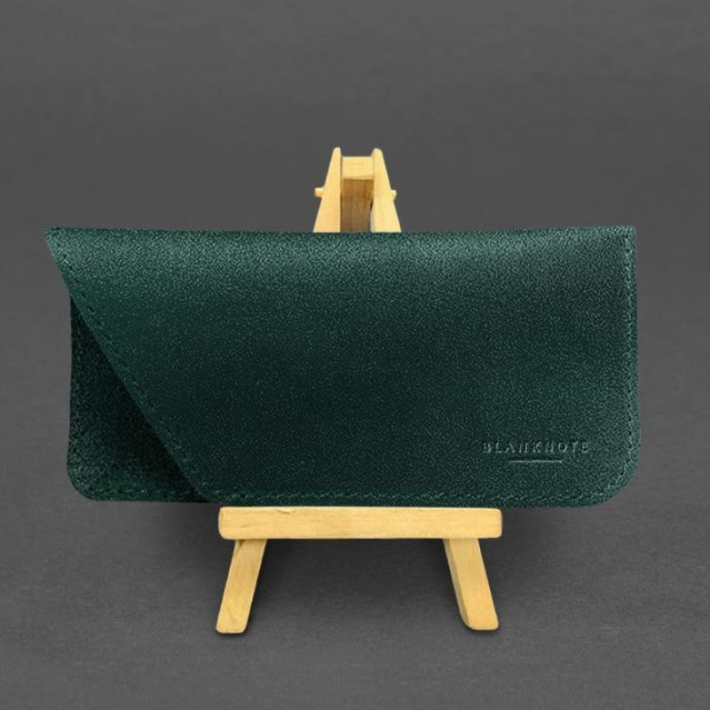 Кожаный чехол для очков Зеленый Краст BN-GC-23-malachite фото