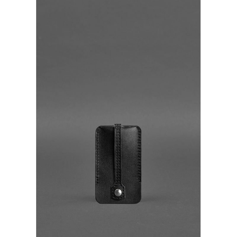 Шкіряна ключниця 1.0 чорна Краст BN-KL-1-g фото