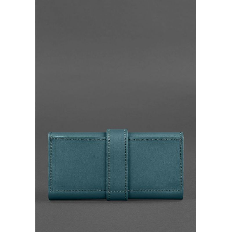 Шкіряне жіноче портмоне 3.0 зелене Краст BN-PM-3-malachite фото