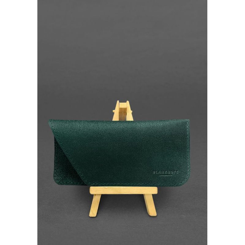 Кожаный чехол для очков Зеленый Краст BN-GC-23-malachite фото