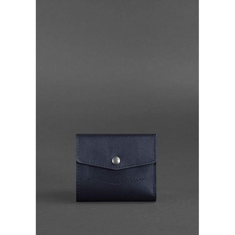 Шкіряний гаманець 2.1 темно-синій Краст BN-W-2-1-navy-blue фото