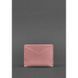 Женская кожаная визитница 5.0 розовая BN-KK-5-pink-peach фото 3