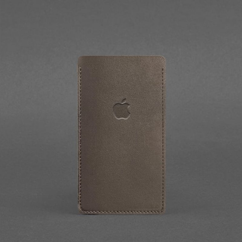 Шкіряний чохол для iPhone 12 Темно-бежевий BN-GC-2-beige фото