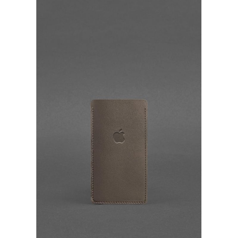 Шкіряний чохол для iPhone 12 Темно-бежевий BN-GC-2-beige фото