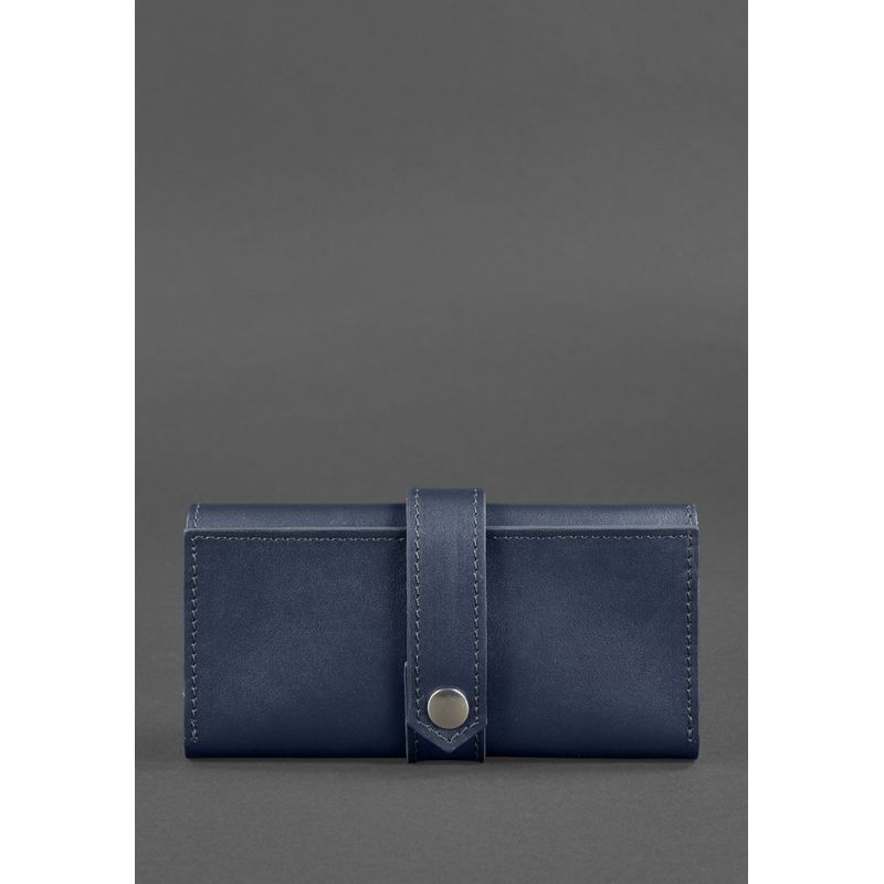 Кожаное портмоне 3.0 темно-синее BN-PM-3-navy-blue фото