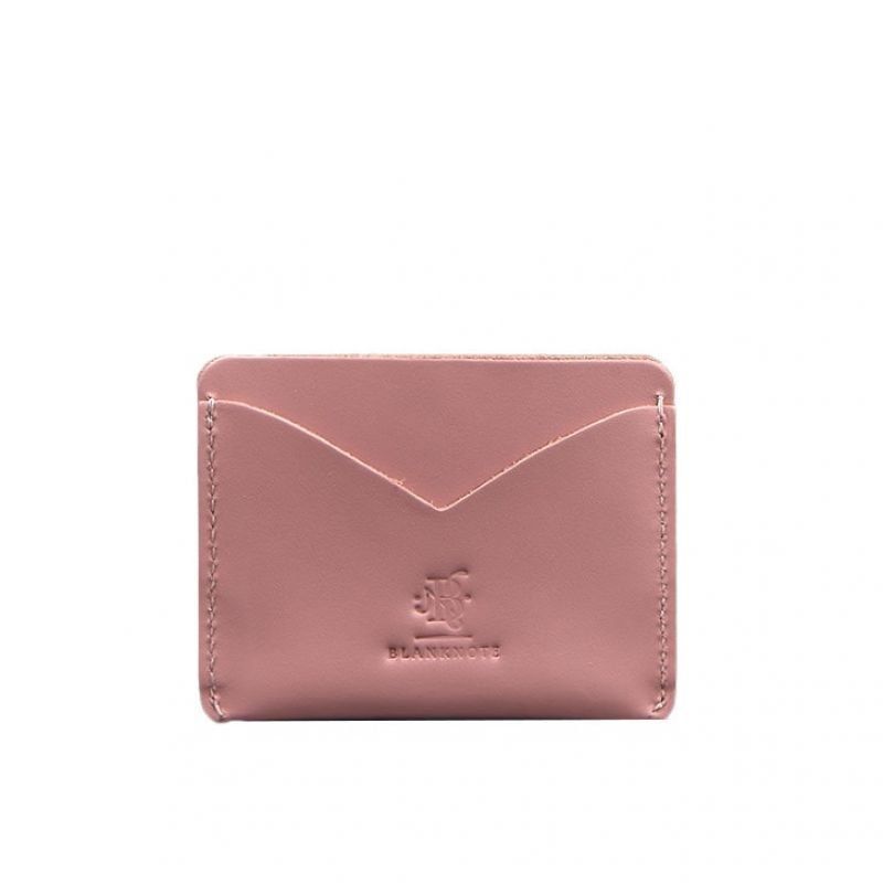 Женская кожаная визитница 5.0 розовая BN-KK-5-pink-peach фото