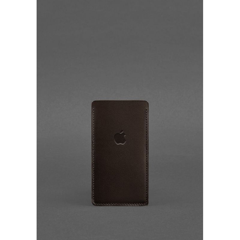 Шкіряний чохол для iPhone 12 Темно-коричневий Краст BN-GC-2-choko фото