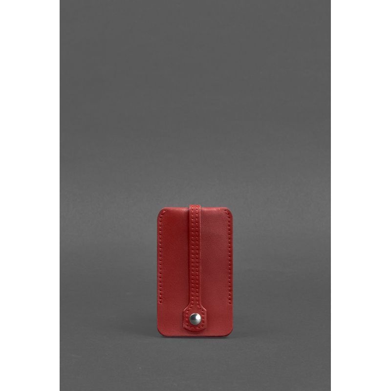 Кожаная ключница 1.0 красная Краст BN-KL-1-red фото