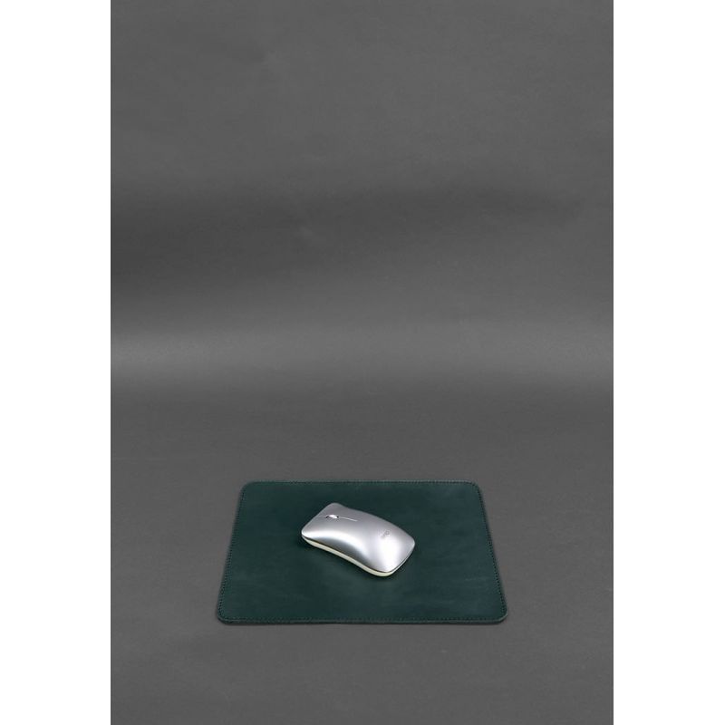 Коврик для мышки из натуральной кожи 1.0 зеленый краст BN-MP-malachite фото