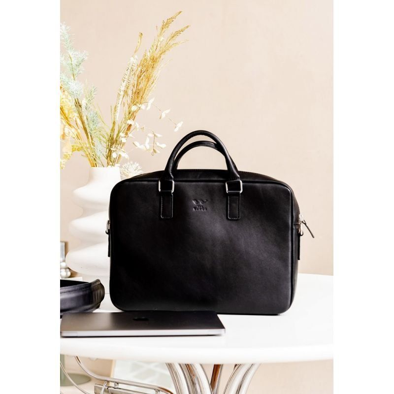 Шкіряна ділова сумка Briefcase 2.0 чорна TW-Briefcase-2-black фото
