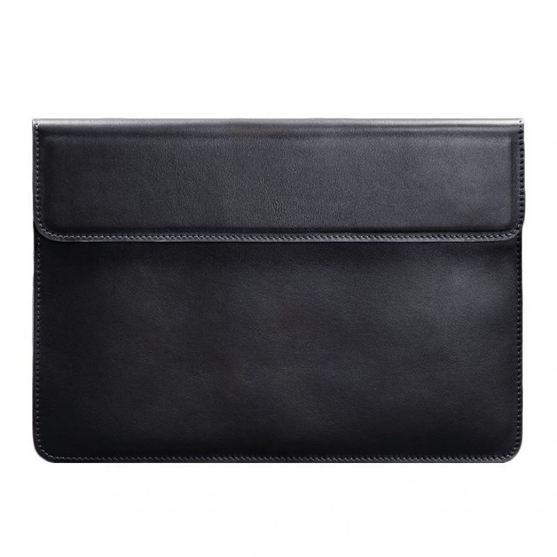 Шкіряний чохол-конверт на магнітах для MacBook 14 Темно-синій BN-GC-22-navy-blue фото