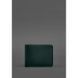 Кожаное портмоне 4.4 (с зажимом) зеленый краст BN-PM-4-4-malachite фото 5