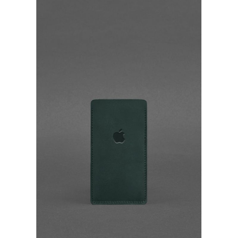 Шкіряний чохол для iPhone 12 Зелений Crazy Horse BN-GC-2-iz фото