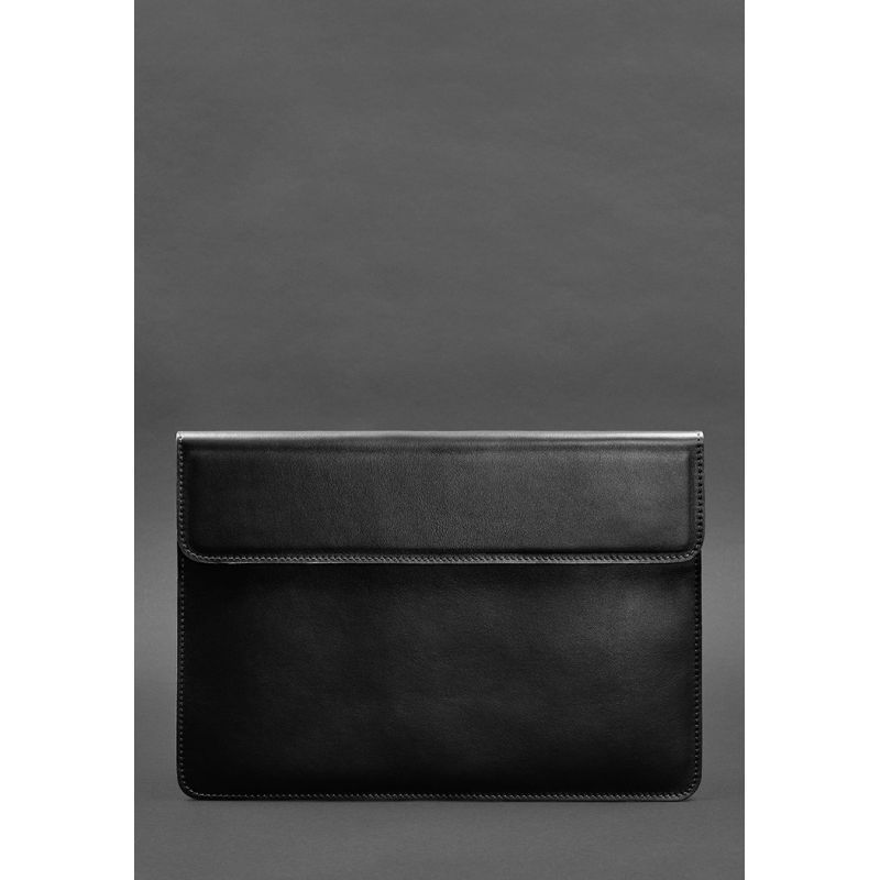Шкіряний чохол-конверт на магнітах для MacBook 14 Чорний BN-GC-22-g фото