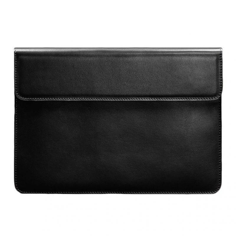 Кожаный чехол-конверт на магнитах для MacBook 14 Черный BN-GC-22-g фото