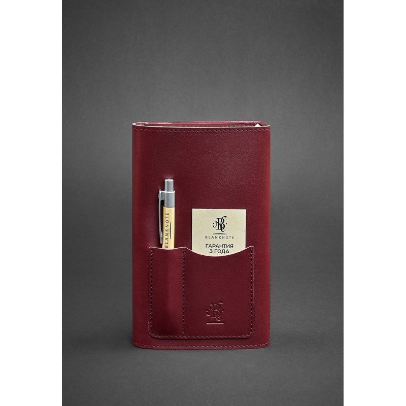 Кожаный блокнот (Софт-бук) 2.0 бордовый BN-SB-2-st-vin фото