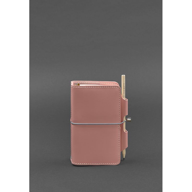 Шкіряний блокнот (Софт-бук) 3.0 рожевий BN-SB-3-pink-peach фото
