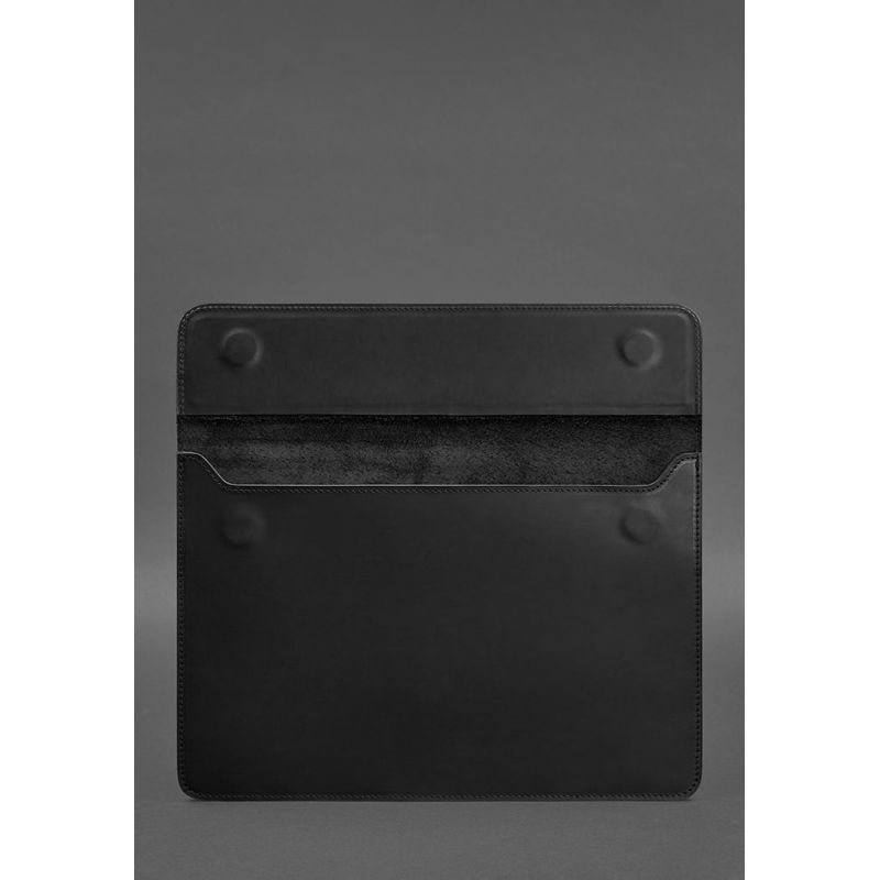 Шкіряний чохол-конверт на магнітах для MacBook 14 Чорний Crazy Horse BN-GC-22-g-kr фото