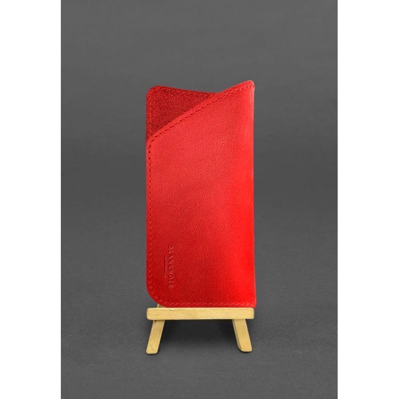 Кожаный чехол для очков Красный Краст BN-GC-23-red фото