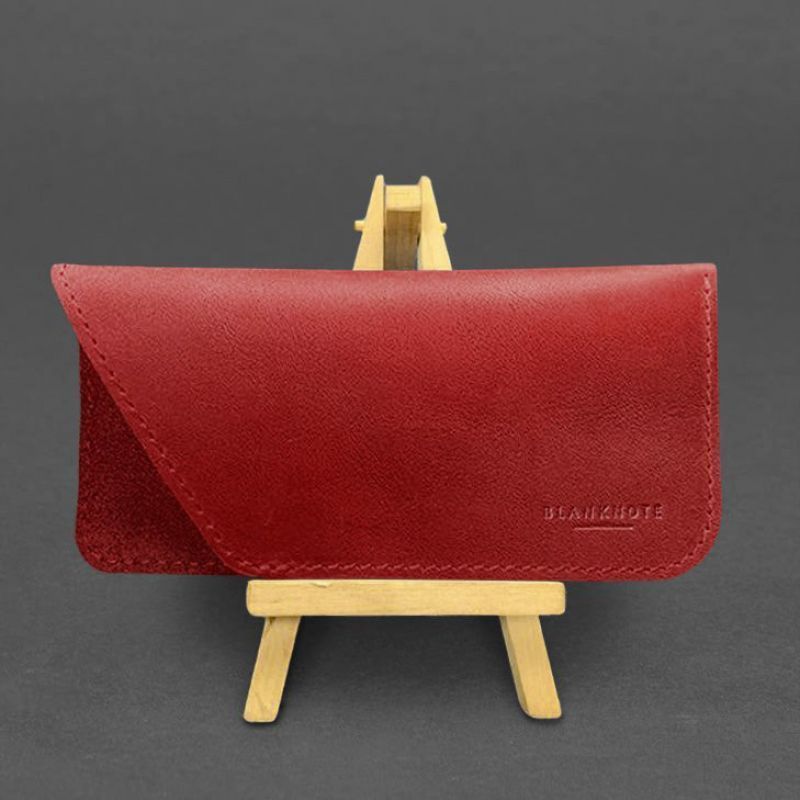 Кожаный чехол для очков Красный Краст BN-GC-23-red фото