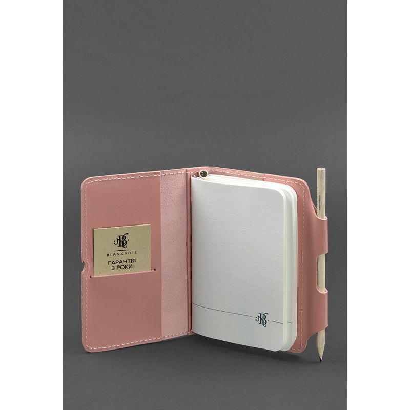 Шкіряний блокнот (Софт-бук) 3.0 рожевий BN-SB-3-pink-peach фото