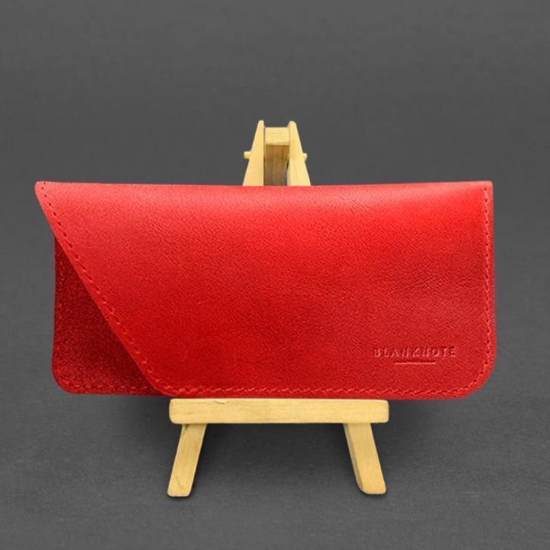 Кожаный чехол для очков Красный Краст BN-GC-23-red фото
