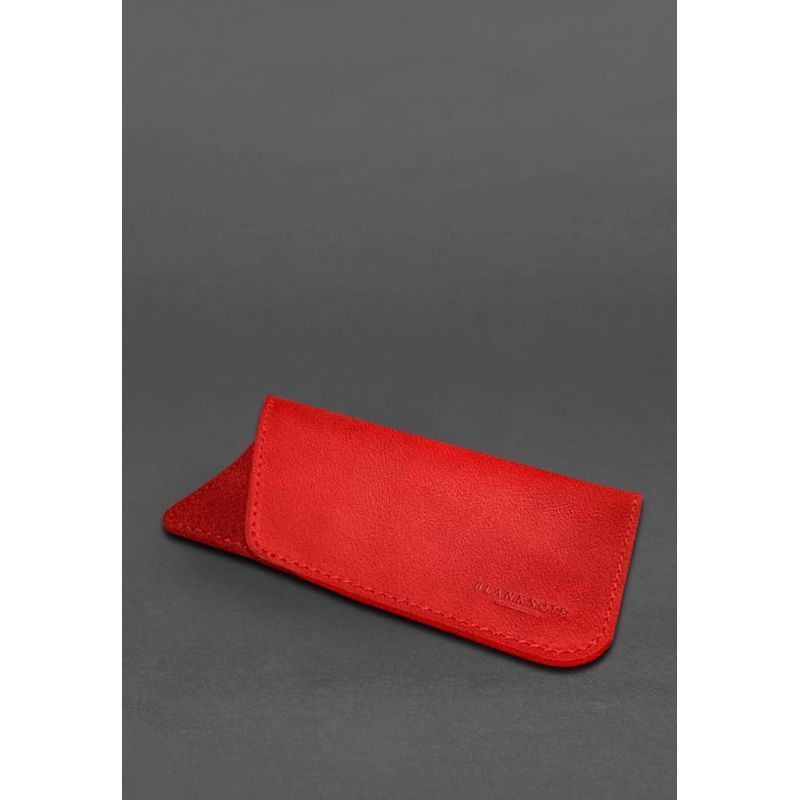 Кожаный чехол для очков Красный Краст BN-GC-23-red фото