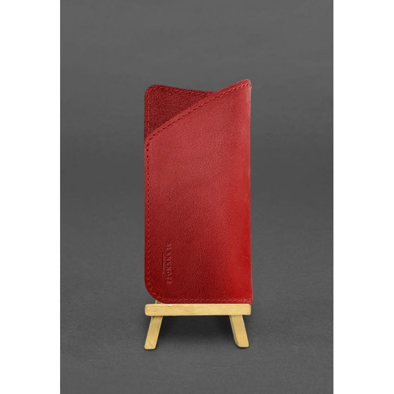 Кожаный чехол для очков Красный Краст BN-GC-23-red фото