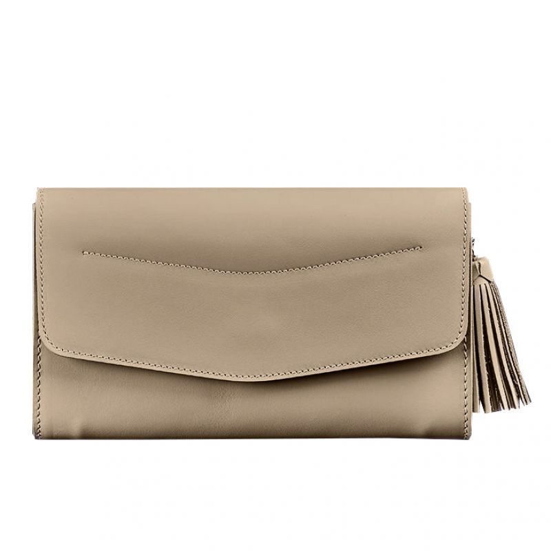Женская кожаная сумка Элис светло-бежевая Краст BN-BAG-7-light-beige фото