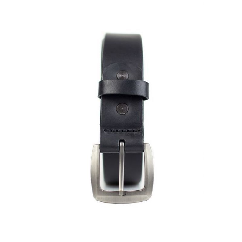 Кожаный ремень 33 мм черный TW-Belt-33-black фото