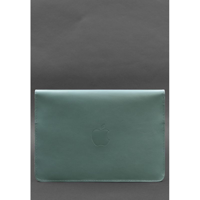 Кожаный чехол-конверт на магнитах для MacBook 15 дюйм Бирюзовый BN-GC-11-tiffany фото