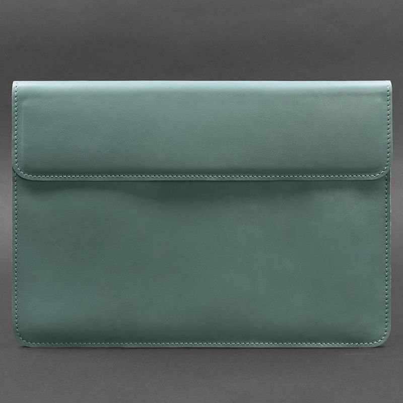 Кожаный чехол-конверт на магнитах для MacBook 15 дюйм Бирюзовый BN-GC-11-tiffany фото