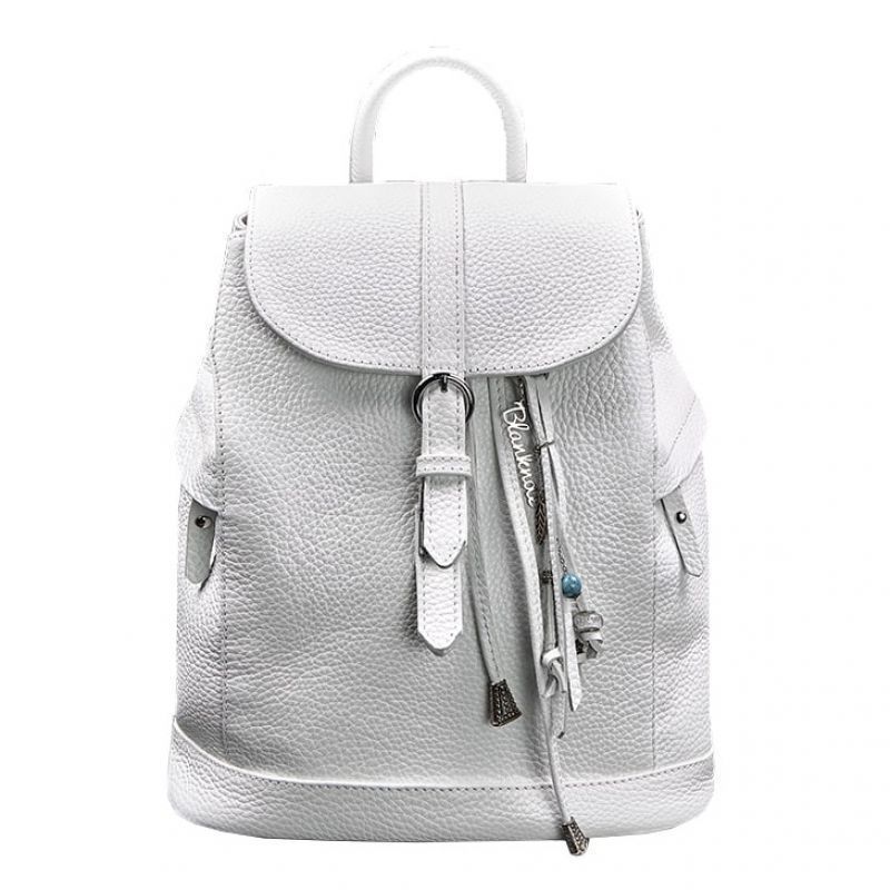 Шкіряний жіночий рюкзак Олсен білий BN-BAG-13-white фото
