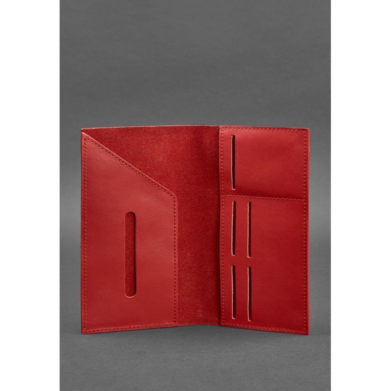 Кожаный женский тревел-кейс 3.1 Красный BN-TK-3-1-red фото
