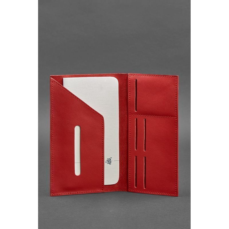Кожаный женский тревел-кейс 3.1 Красный BN-TK-3-1-red фото