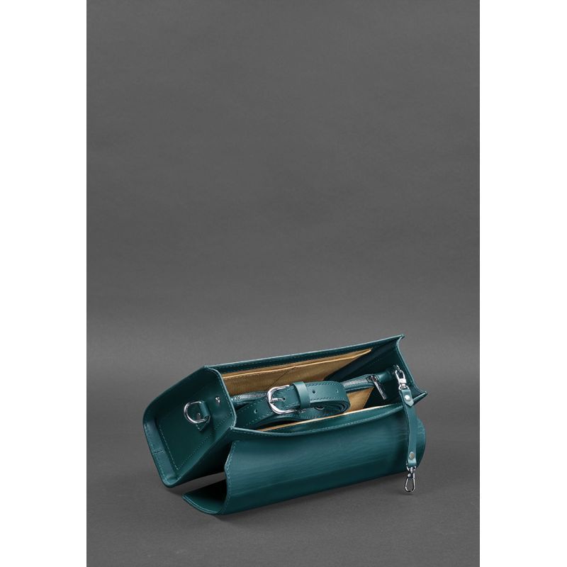 Жіноча шкіряна сумка-кроссбоді Lola зелена BN-BAG-35-malachite фото