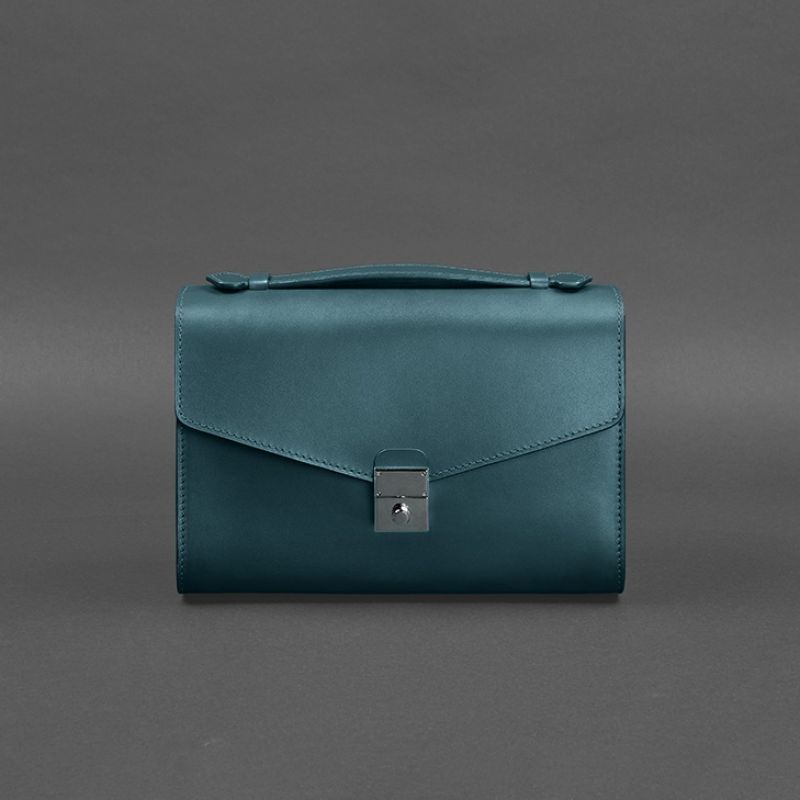Жіноча шкіряна сумка-кроссбоді Lola зелена BN-BAG-35-malachite фото
