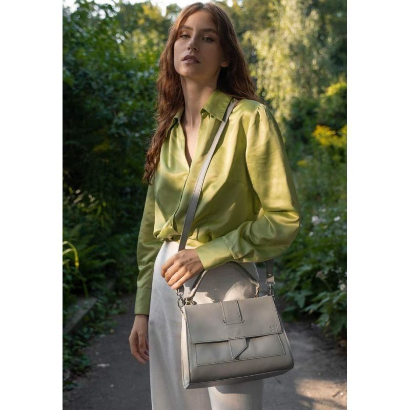 Жіноча&nbsp;шкіряна&nbsp;сумка&nbsp;Ester&nbsp;сіра TW-Ester-grey фото