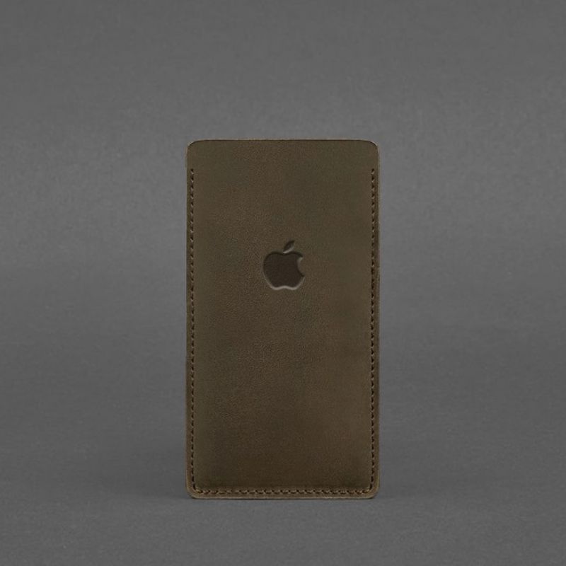 Шкіряний чохол для iPhone 12 Темно-коричневий Crazy Horse BN-GC-2-o фото