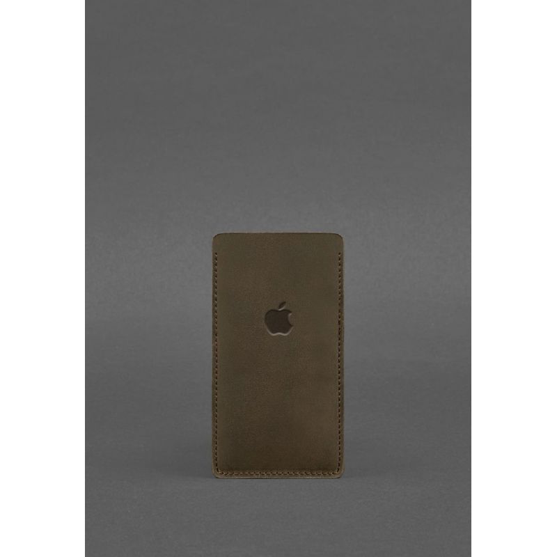 Шкіряний чохол для iPhone 12 Темно-коричневий Crazy Horse BN-GC-2-o фото